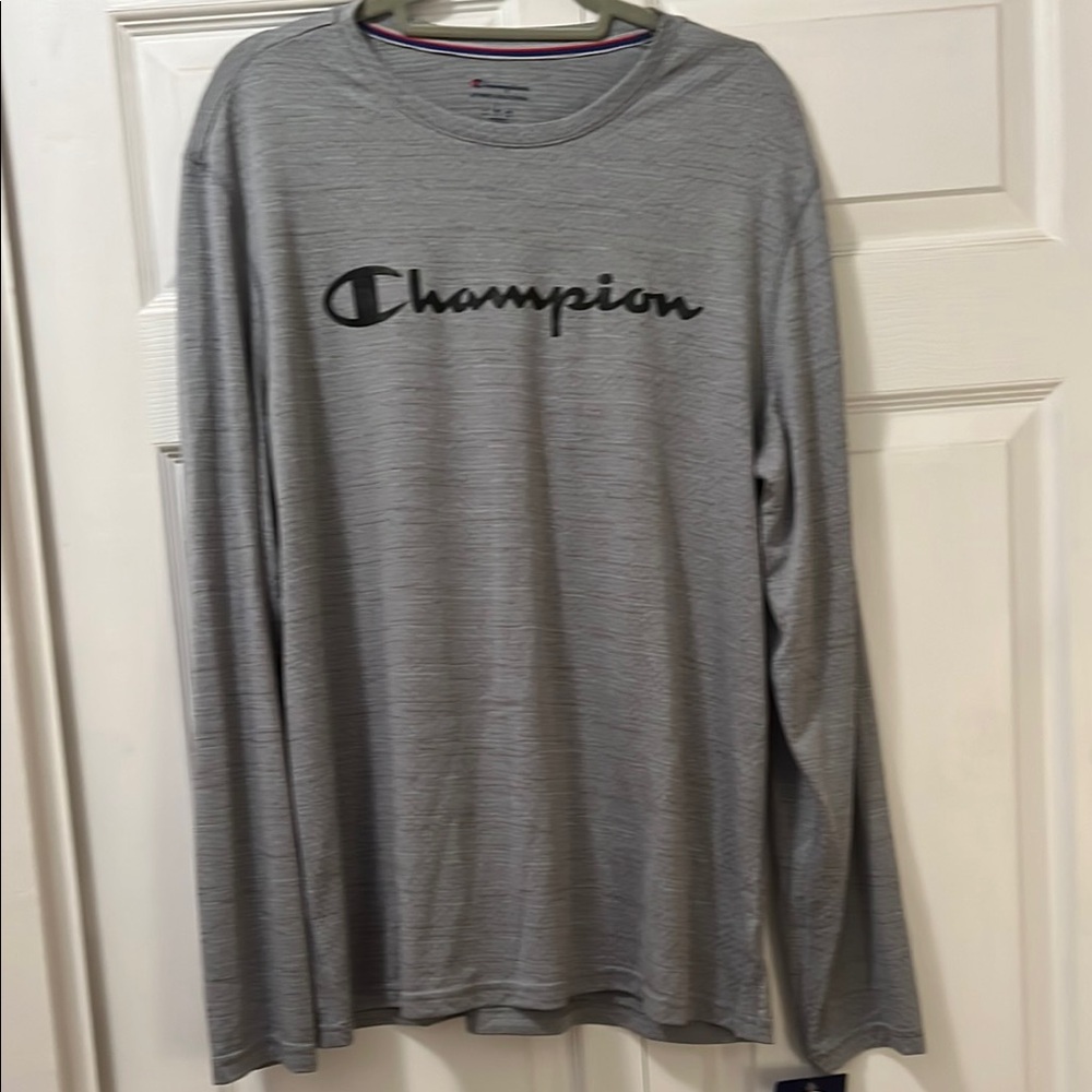 NWT Champion Men's Gray Long Sleeve Shirt